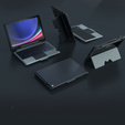 Tok + billentyűzet Galaxy Tab S9, NILLKIN Bumper Pen Slot, fekete