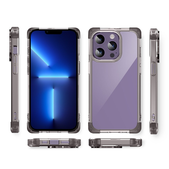 Tok iPhone 13 Pro, ERBORD CornerShield, fekete
