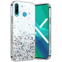 Telefontok a Huawei P30 Lite, Glittery, átlátszó