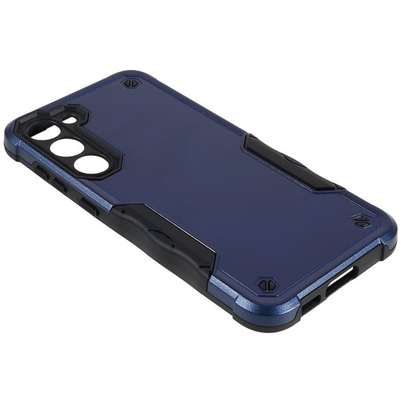 Páncélozott tok a Samsung Galaxy S23, Dual-Layer, sötétkék