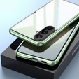 Tok Samsung Galaxy A56, Magnetic Dual Glass, zöld