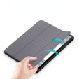 Tok Samsung Galaxy Tab S9 FE+ Plus, Smartcase tolltartóval, szürke