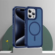 Tok kerettel iPhone 15 Pro Max készülékhez, MagSafe-hoz, kék