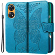 Pattintható tok a Oppo Reno8 T, Butterfly, kék