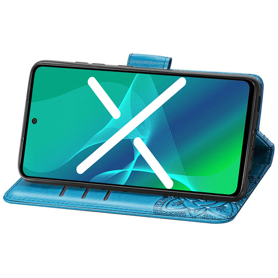 Pattintható tok a Infinix Zero 30 5G, Butterfly, kék