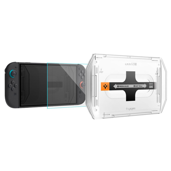 Spigen Glas.tR EZ Fit Edzett Üveg 2-Pack Nintendo Switch 2-höz – Átlátszó