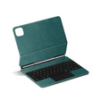 Billentyűzet tok iPad Air 11" 2024, Magnetic Keyboard Touchpad, zöld