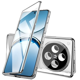 Tok Oppo Find X8 Pro, Magnetic Dual Glass, ezüst