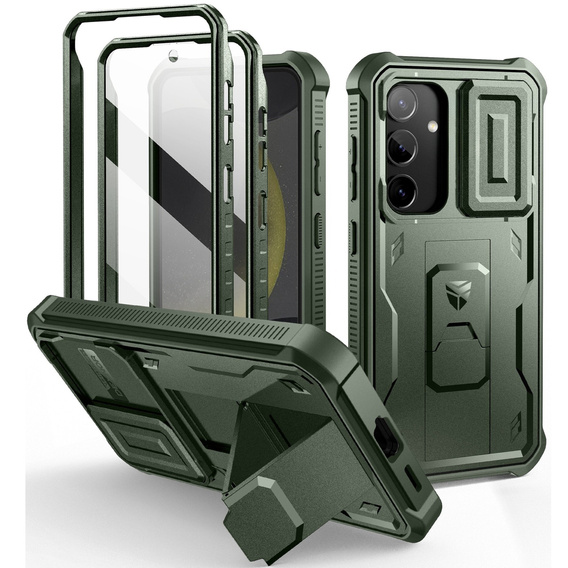 Páncélozott tok a Samsung Galaxy S24, Dexnor Full Body (Two Frames), zöld
