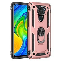 Páncélozott telefontok a Xiaomi Redmi Note 9, Nox Case Ring, rózsaszín rose gold