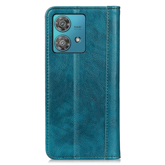 Telefontok a Motorola Moto G84 5G, Wallet Litchi Leather, zöld