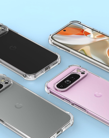 Telefontok a Google Pixel 9 Pro XL, Dropproof, átlátszó
