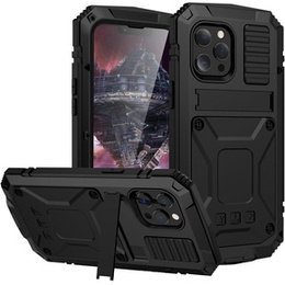 Páncélozott tok a iPhone 12 / 12 Pro, R-JUST, fekete