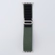 Nylon szíj Apple Watch 1/2/3/4/4/5/6/7/8/SE/ULTRA 42/44/45/45/49mm, zöld  / fekete