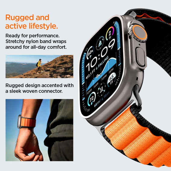 Spigen WBF1 szíj Apple Watch 8/9/10/11/SE/Ultra 1/2 (44/45/46/49 mm) készülékekhez