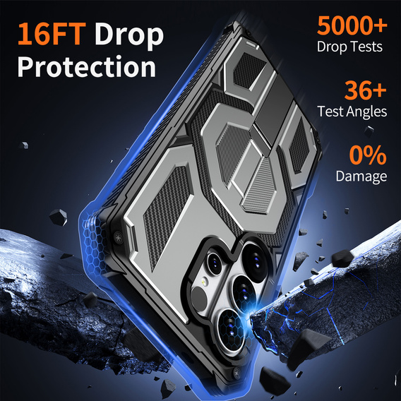 MagSafe-kompatibilis védőtok állvánnyal a Samsung Galaxy S26 Ultra készülékhez