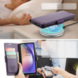 CASEME flip tok Samsung Galaxy A54 5G, Litchi Wallet, lila