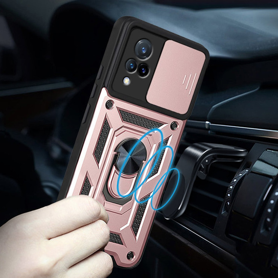 Telefontok a Vivo V21 5G, CamShield Slide, rózsaszín rose gold