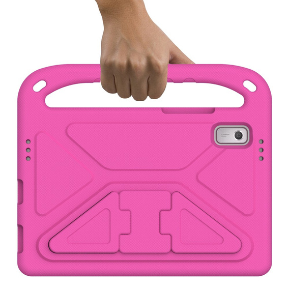 Gyermek tok Lenovo Tab M9, Gyermek tok fogantyúval, rózsaszín