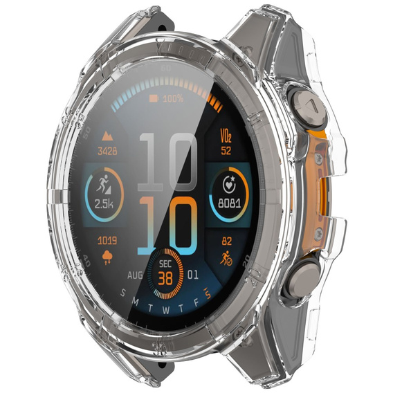 2in1 tok + edzett üveg a Garmin Fenix 8 47mm-hoz, átlátszó