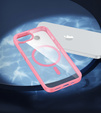 Mágneses tok iPhone 16E, MagSafe, rózsaszín + 9H edzett üveg