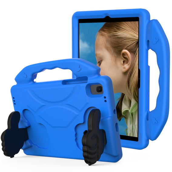 Gyermek tok Samsung Galaxy Tab A7 10.4 2022 / 2020 / Huawei MatePad 10.4 2022 / 2020, gyermek tok fogantyúval, kék