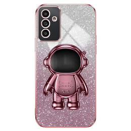Tok Samsung Galaxy A15 4G / 5G, Glitter Astronaut, rózsaszín