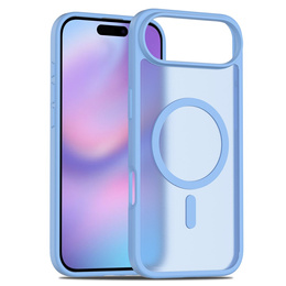 Matt tok iPhone Air készülékhez, MagSafe-hoz, áttetsző kék