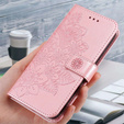 Pattintható tok a Samsung Galaxy A14 4G/5G, Mandala Flower, rózsaszín rose gold