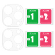 2x ERBORD edzett üveg a kamera számára, hogy iPhone 15 Pro / 15 Pro Max