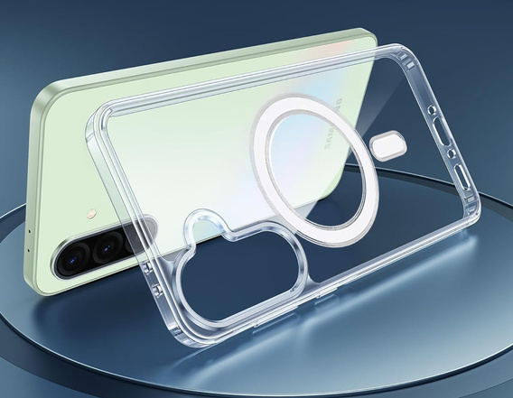 Tok Samsung Galaxy A36, Dropproof MagSafe, átlátszó + 9H edzett üveg
