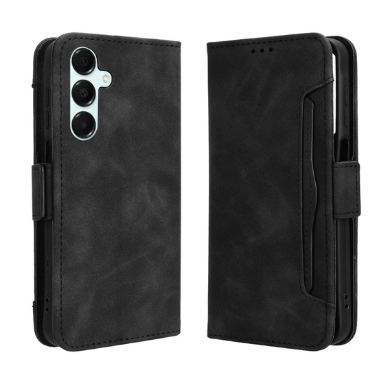 Flap tok Oppo Reno 14F, kártya slot, pénztárca, fekete