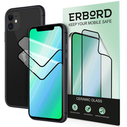 2x kerámia ERBORD hibrid üveg a iPhone XS Max
