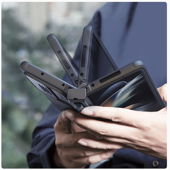 Tok Samsung Galaxy Z Fold4 5G, páncélozott Nillkin, CamShield Pro, fekete