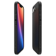 A Spigen tok iPhone 16E, Liquid Air, fekete + 9H edzett üveghez