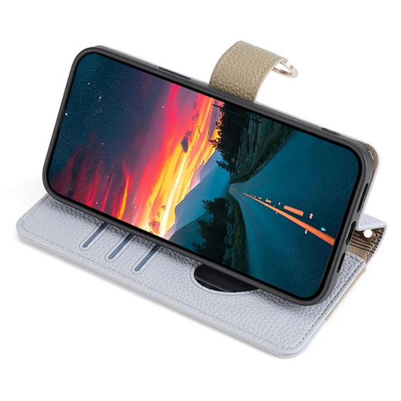 Flip tok Realme 12 Pro 5G / 12 Pro+ 5G, Wallet Zipper Pocket, tükörrel, kék