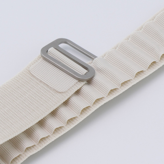 Nylon szíj Apple Watch 1/2/3/4/4/5/6/7/8/SE/ULTRA 42/44/45/45/49mm, bézs színű