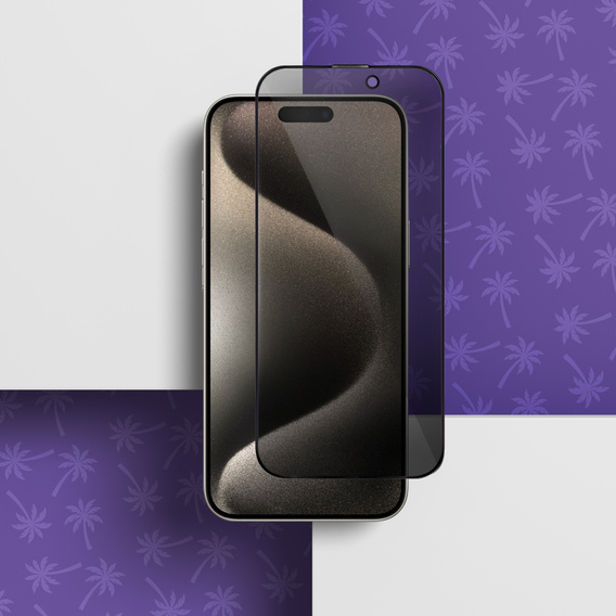 Shy Palm Privacy edzett üveg iPhone 15 Pro Max-hez