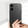 Tok Oppo A18 4G / A38 4G, Fusion Hybrid, kameravédelemmel, matt / fekete