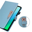 Tok iPad 10.2" 2021/2020/2019 (9/8/7 gen.), pánttal, animal, kék