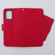 Pattintható tok a Motorola Moto G54 5G, Card Slot, piros