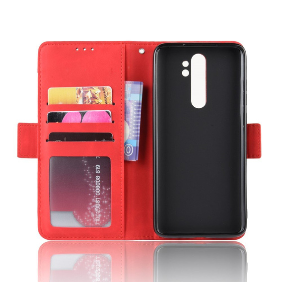 Pattintható tok a Xiaomi Redmi Note 8 Pro, Card Slot, piros