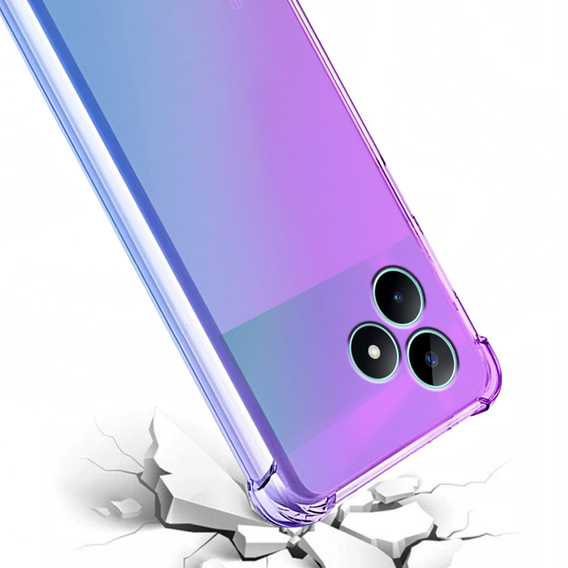 Tok Realme C51, Gradient Dropproof, Lila / kék