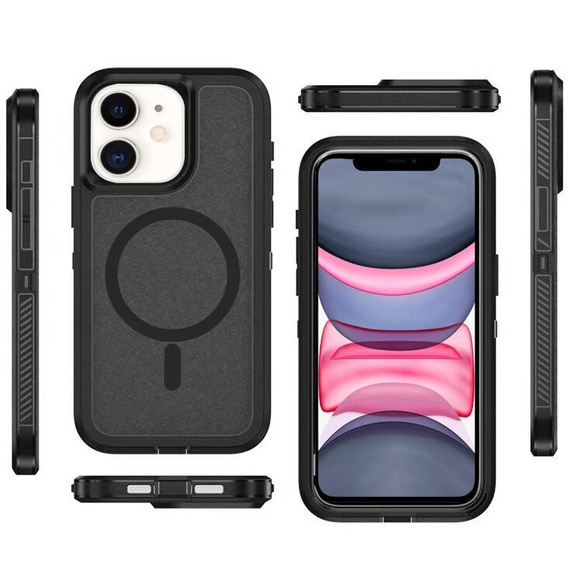 Tok kerettel iPhone 11 készülékhez, MagSafe-hoz, fekete