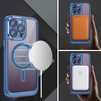 Tok iPhone 14 Pro, ERBORD Impact Guard, MagSafe, kék