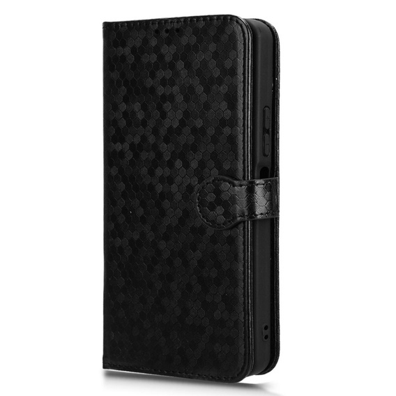 Flap tok Xiaomi Redmi A3, Wallet Rhombus, fekete