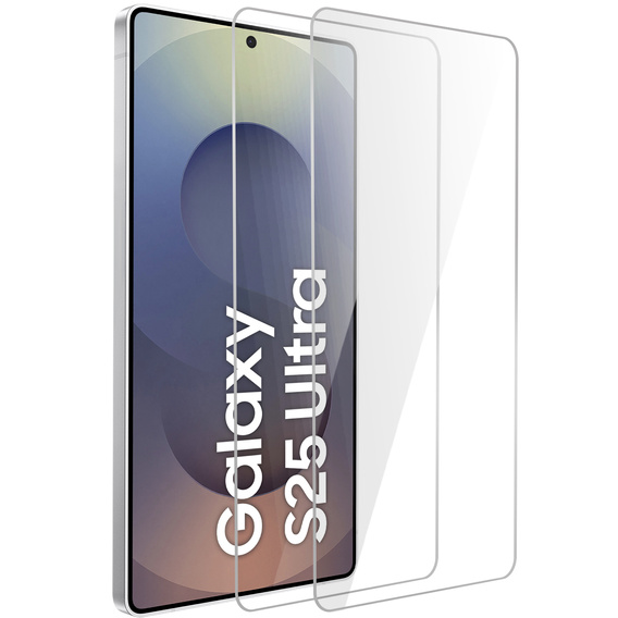 2x edzett üveg ERBORD 9H Hard Glass a képernyőn a Samsung Galaxy S25 Ultra