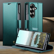 CASEME Litchi pénztárca flip tok Samsung Galaxy Z Fold7 5G számára
