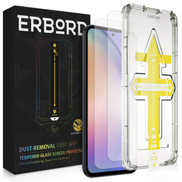 2x Edzett üveg az Samsung Galaxy S23 FE, ERBORD 9H Easy App