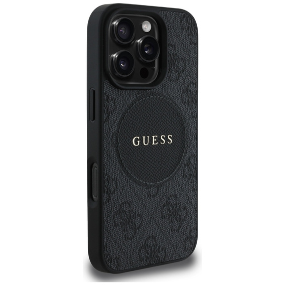 Guess 4G Circle klasszikus logóval, MagSafe-kompatibilis, iPhone 16 Pro-hoz